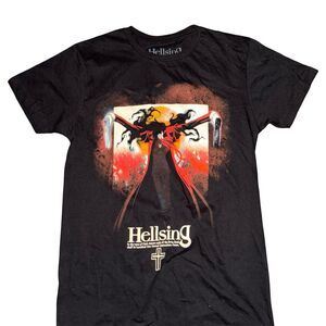Hellsing Alucard Graphic T-Shirt Unisex Small Black Anime Manga Tee
